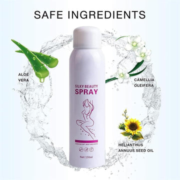 Silky Beauty Spray, Quick and Painless Hair Removal Spray Foam for Legs, Arms, Underarms, Chest, Back Skin Care
